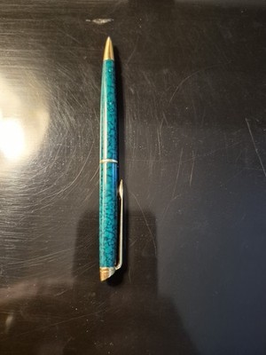 Waterman  Hemisphere Mechanical Pencil Green Marble & Gold Trim Made In France