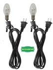 Lot of 2 ~ Clip in Lamp Black Cord for Christmas Salt Lamp Pumpkin Lights