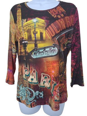 Y2K Vintage Moulin Rouge Top Size Medium Art To Wear Dopamine Indie Sleaze