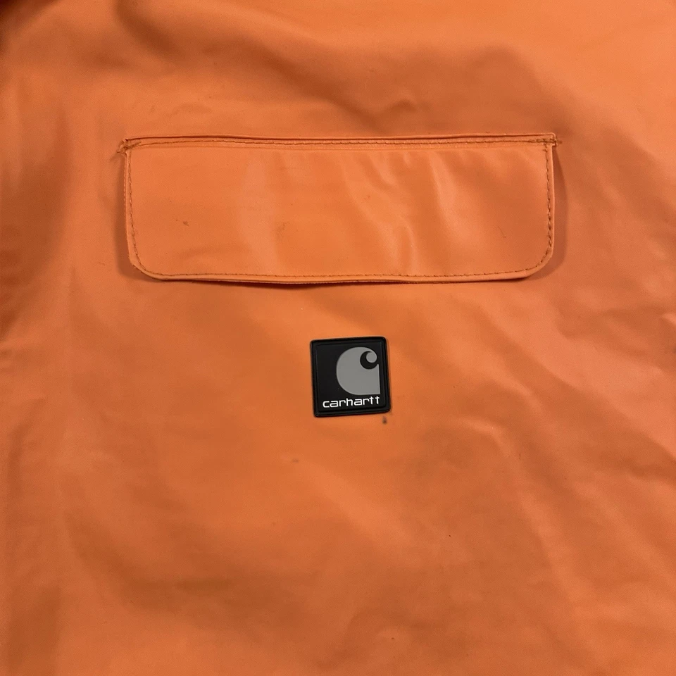 Carhartt C64ORG PVC 雨衣橙色连帽防水 XL 普通 — 第 3/4 张图片
