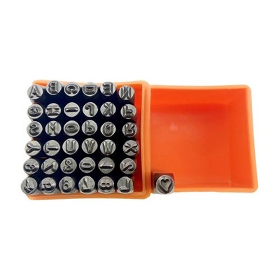 37 Pcs Metal Letter Punch Set Number Stamping Tool Set 3mm Letter Stamping Set