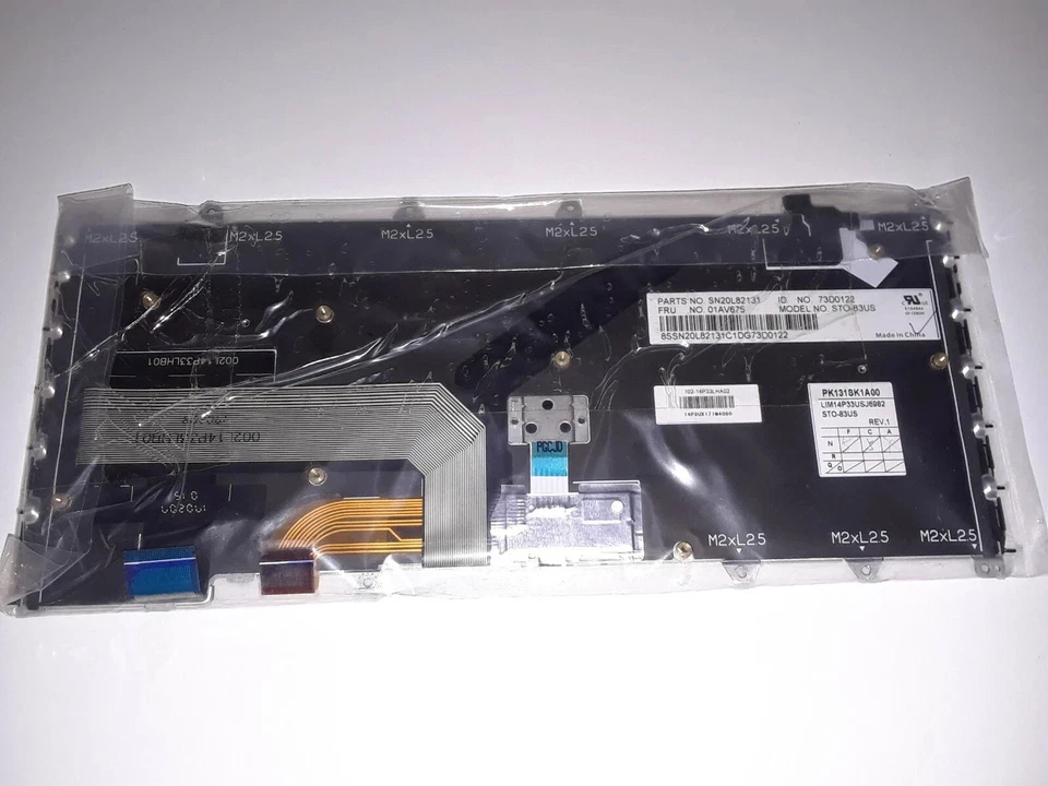 NEW Lenovo ThinkPad Yoga 370 Keyboard – US English w/Backlit – 01EN386 / 01AV675 - Image 2 of 3