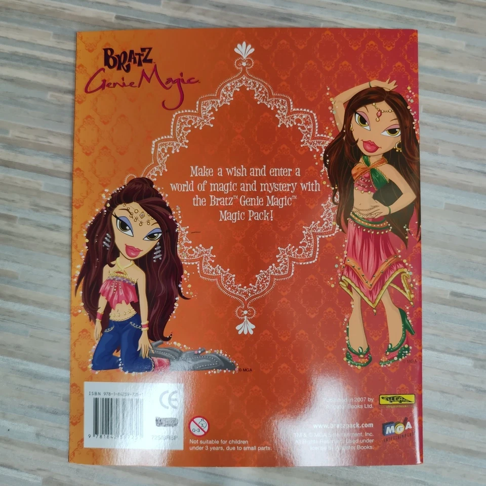 Bratz Genie Magic Book reusable stickers door sign 2007 vintage - Image 2 of 4