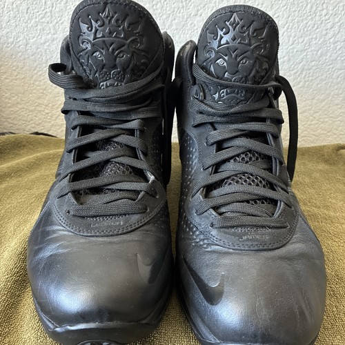 2010 NIKE AIR MAX LEBRON 8 BLACKOUT TRIPLE BLACK ANTHRACITE 417098-001 15