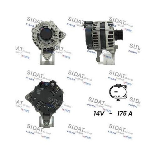 Alternateur Sidat A12BH0972 répare la panne de batterie sur Mercedes Benz