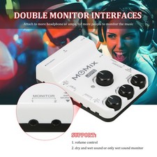 MOMIX USB Audio Interface Mixer Portable Audio Mixer Professional Sound