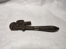 Vintage J.P. Danielson Co. Jamestown N.Y. US 10" Pipe Wrench with Wood Handle