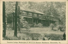 Cherrydale,VA Vacation Lodge YWCA Summer 1940 Arlington County Virginia Postcard