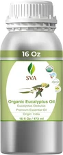 SVA Eucalyptus Essential Oil Organic – 16 Fl Oz – 100% 16 (Pack of 1) 