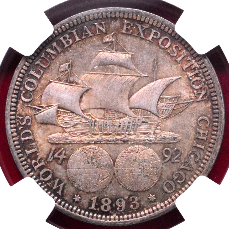 NGC MS-63! 1893 COLUMBIAN HALF - Image 4 of 4