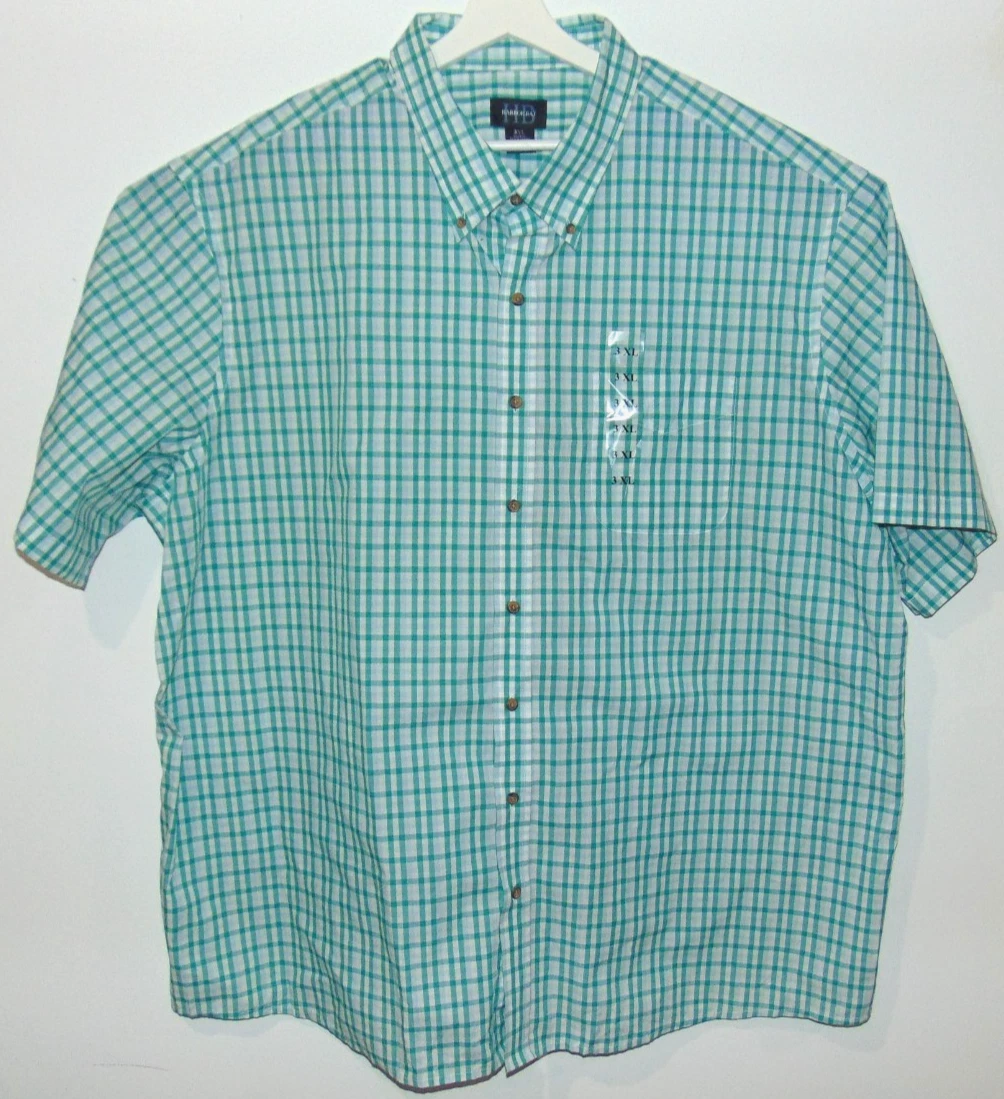 Chemise homme Harbor Bay 2XL boutonnée code-barres rayée