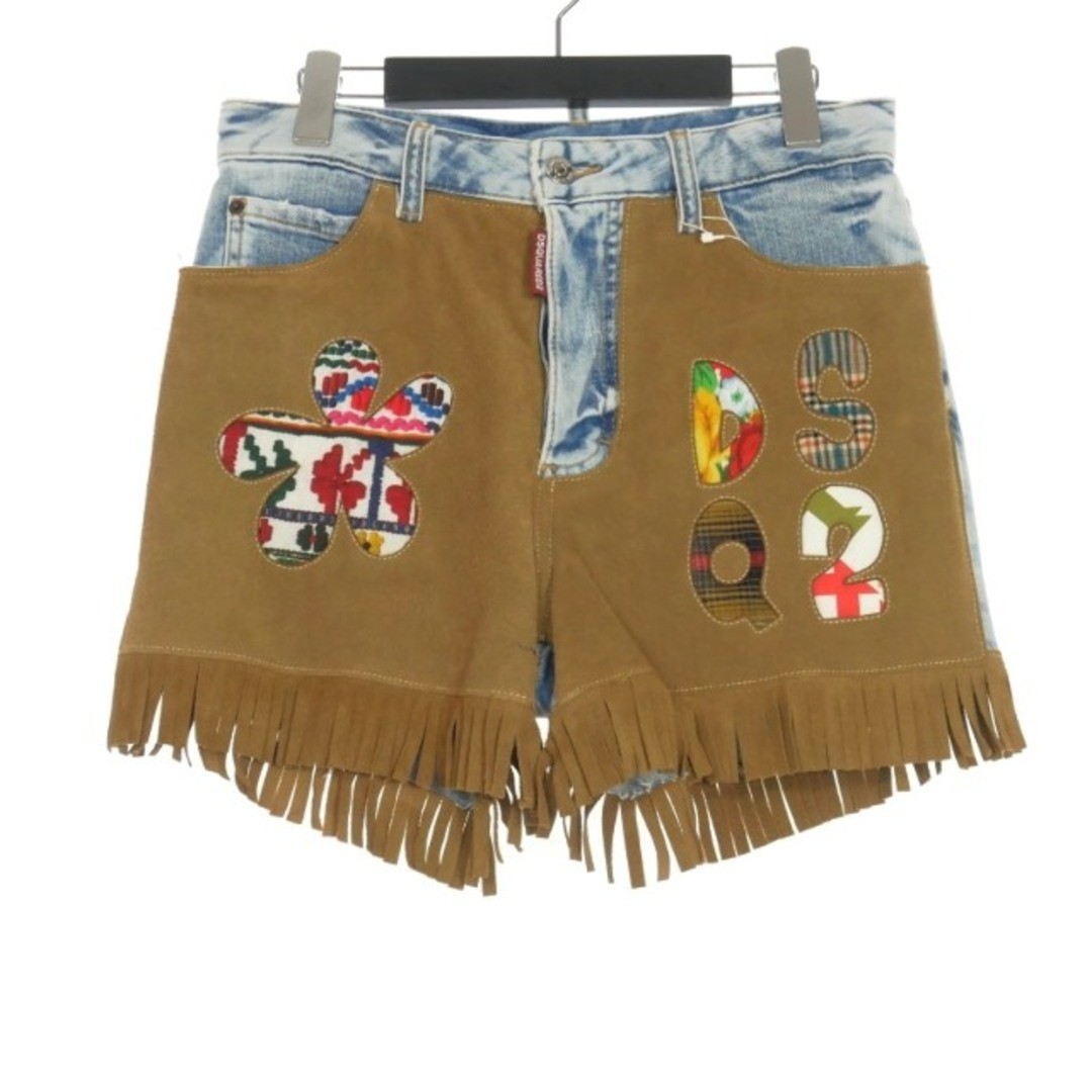 Dsquared DSQUARED2 22AW Leather Patch Fringe Deni… - image 1