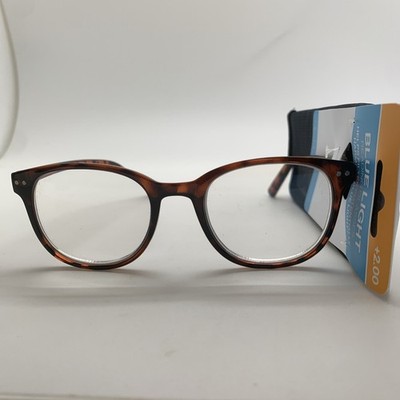 Blue Light VLER2101 TOR +2.00 Reading Glasses READERS BY FOSTER GRANT