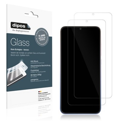 2x Schutzfolie für Xiaomi Redmi 9 Activ - Anti-Shock 9H Folie dipos Glass