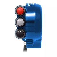 Gashebel + Bedienfeld Jetprime Aprilia Tuono 660 21-23 Blau + Logo Tuono 660