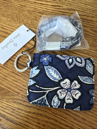 Neu Vera Bradley Tropen Wandteppich Campus Doppel Ausweisetui & Schlüsselband Schlüsselring Set - Bild 2 von 7