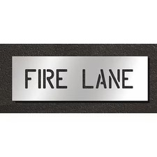 Rae Stl-108-70431 Pavement Stencil, Fire Lane,  Stl-108-70431