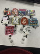 Funny Hospital Nurse Retractable Badge Reels ID Ambulance EMS White Chicks Labor
