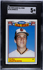 1986 Topps Glossy All-Stars #5 Cal Ripken Jr. SGC 5