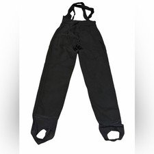 NILS Vintage Women  s Ski Bib Pants with Stirrups Black   Size 12R   Made in USA