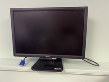 ACER Black AL2016W 20" Widescreen LCD Monitor DVI VGA with Stand VGA Power Cord