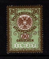Austria 1934 80g Revenue Used / Perf 12.5 - S50268
