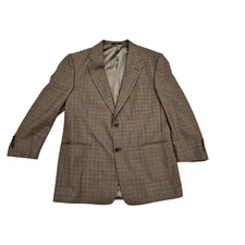 Hart Schaffner Marx Men's Houndstooth Print Blazer Suit Jacket 43R