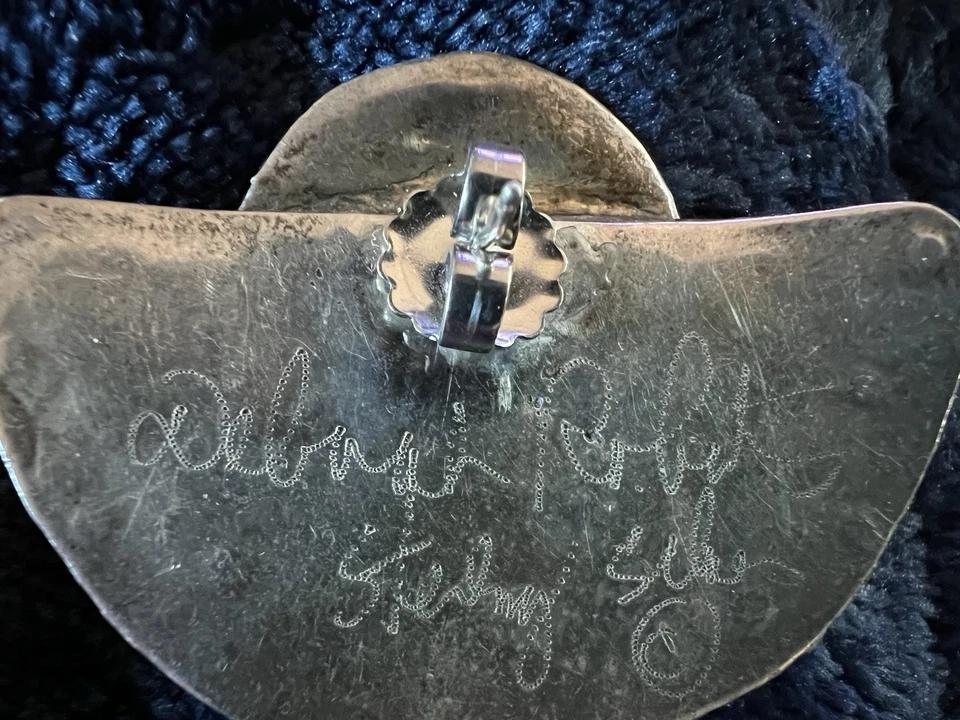 Pendientes grandes Deborah Roberts - Topacio opalita - Esterlina - ¡Precioso diseño!! Foto 4 de 4