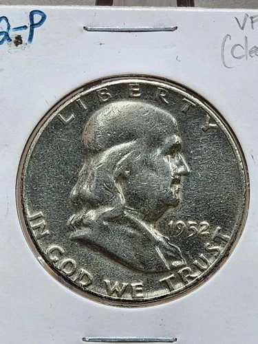 1952-P Franklin Half Dollar Raw VF (Details)