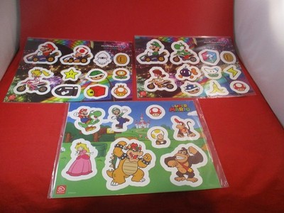 Mario Kart 8 Deluxe / Super Mario My Nintendo Reward Switch Promo Sticker Sheet