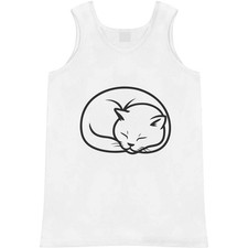 'Curled Up Sleeping British Shorthair Cat' Adult Vest / Tank Top AV056665