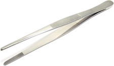 Precision Blunt Serrated Tips Stainless Steel Thumb Forceps Tweezers 5.5" 14 C