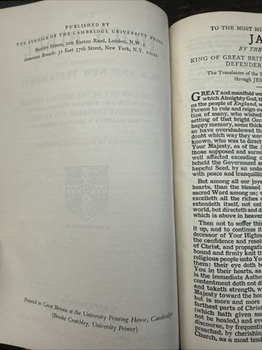 Cambridge Holy Bible Concordance morocco leather Free Shipping - Foto 8 di 9