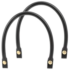 Leather Purse Handles Replacement, 2 PCS Black PU 40cm x 1.5cm x 1cm,