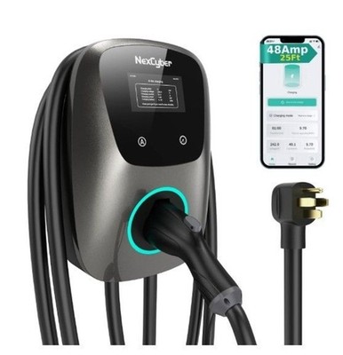 [ETL/Energy Star Certified] NexCyber 48A Level 2 EV Charger 11.5kW J1772 240V