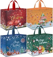 GeschenktüTen Weihnachten 4 StüCk 40X36X15Cm Wiederverwendbar Non Woven Mit