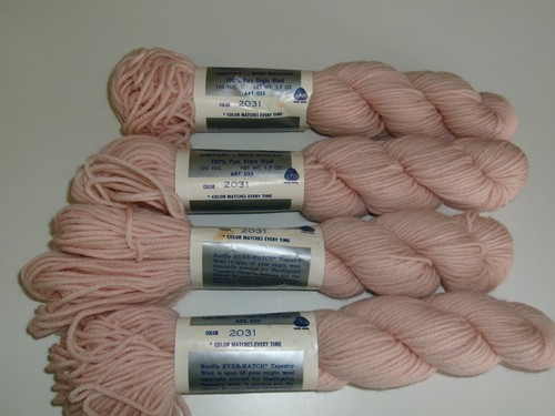BULK LOT of 4 x Bucilla Needlepoint Tapestry Yarns 100% Wool 50g Hanks #2301 - Picture 2 of 3