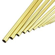uxcell Brass Tube, 1mm 2mm 3mm 4mm 5mm 6mm 7mm 8mm 9mm 10mm OD x 0.2mm