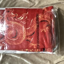 Imperial Red Dragon O9555 Full Bed Bed skirt Color Red 55 % Cotton 