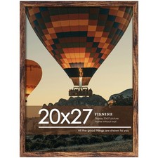 Finish 20x27 Picture Frame, Classic Brown, Horizontal/Vertical Poster Frame