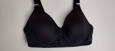 Playtex Secrets 36C BLACK Sensationally Sleek Contour Foam Front Close Bra  4911