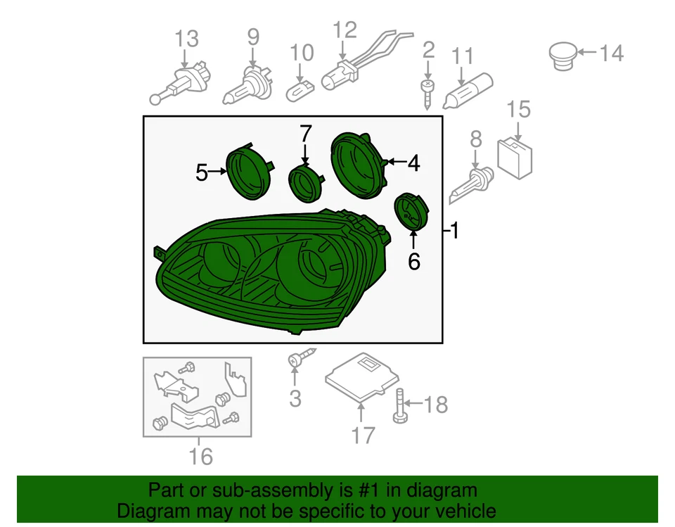 Conjunto de faros originales Volkswagen 1K6-941-040-B Foto 2 de 2