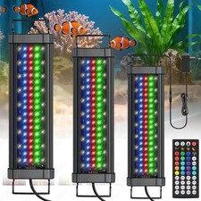 Illuminazione acquario 31-153 cm RGB LED 24/7 timer MODALITÀ TUTTO IL GIORNO luce spettro completo