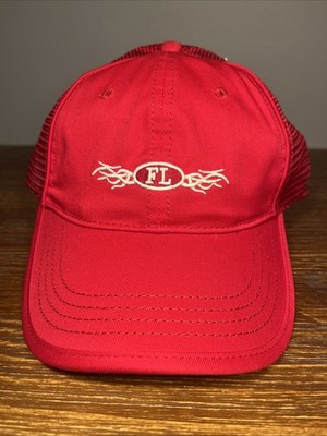NWT Dead Stock Triangle Sport Headware Red Daytona Beach Florida Mesh Hat