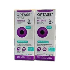  2 New Optase Dry Eye Intense Drops - 0.33 Oz. Exp: 11/27 SHIPS FAST       