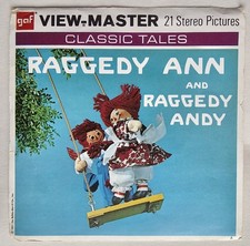 1971 Raggedy Ann and Andy View Master Packet B406 3 Reel Set  Book 3D Stereo