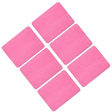 6 x Fabric Patch Iron-on Patches Pink 4.9"x3.7" for Clothes