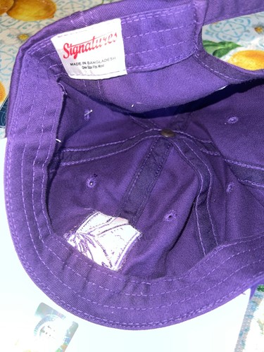Northwestern Wildcats Hat Signatures Adjustable Purple White Team Logo Cap NWT - Picture 5 of 7