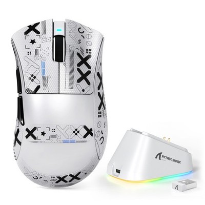 ATTACK SHARK V3PRO Leichte 3-Modus Gaming Maus Mit Ladestation PAW3311 Sensor