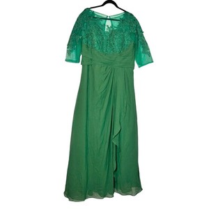 pearl green dress Capriana Pearl Back Maxi Dress